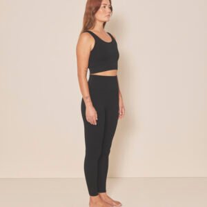 Leggings – rib seamless, sort (Moonchild)